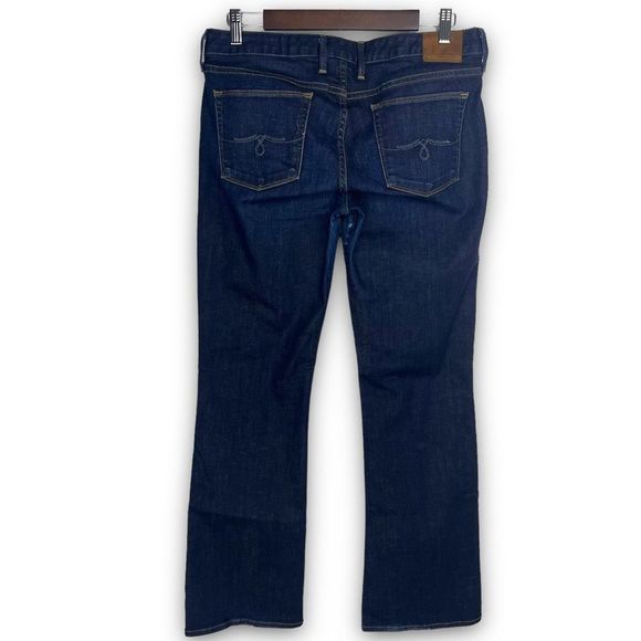 Lucky Brand Dark Wash Mid Rise Lolita Bootcut Stretch Ankle Denim Jeans Size 8 - Picture 2 of 16